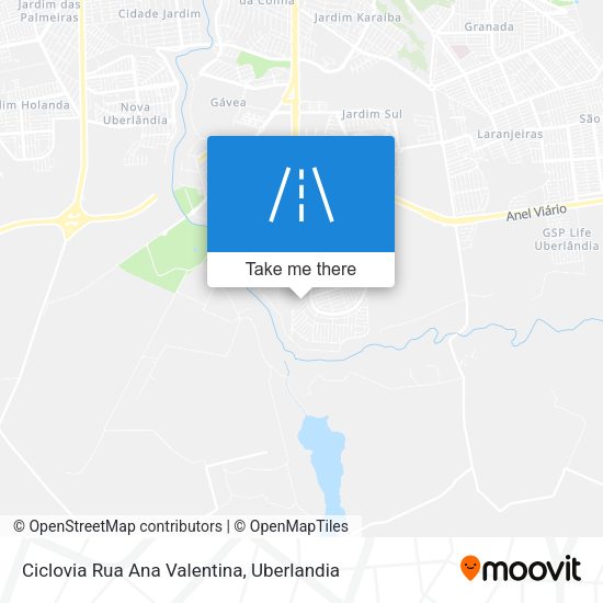 Ciclovia Rua Ana Valentina map