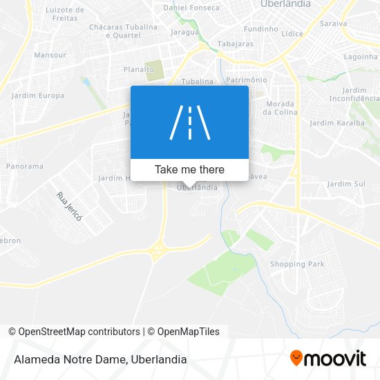 Alameda Notre Dame map