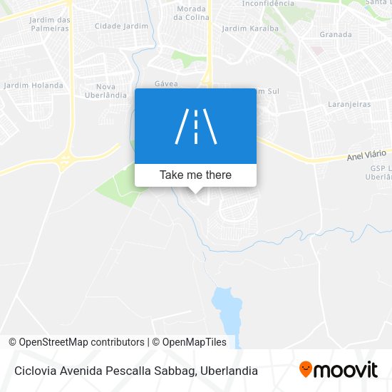 Ciclovia Avenida Pescalla Sabbag map