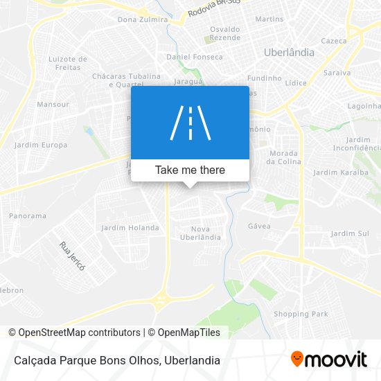 Calçada Parque Bons Olhos map