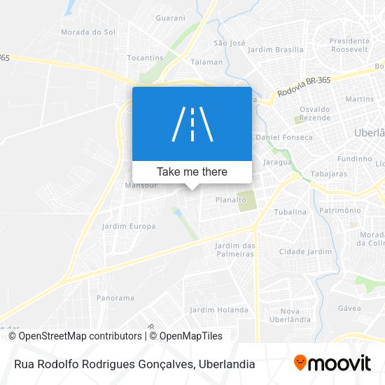Rua Rodolfo Rodrigues Gonçalves map