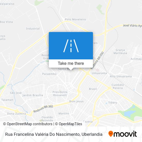 Rua Francelina Valéria Do Nascimento map
