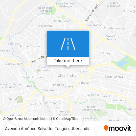 Mapa Avenida Américo Salvador Tangari