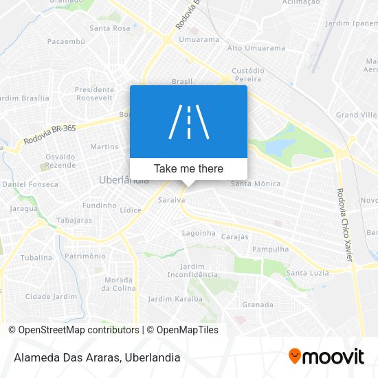 Alameda Das Araras map