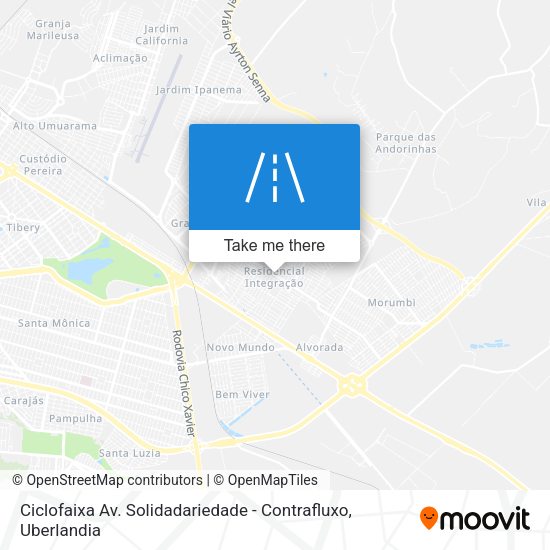 Ciclofaixa Av. Solidadariedade - Contrafluxo map