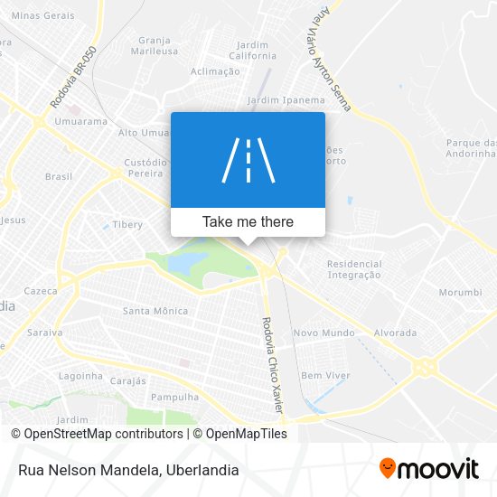 Rua Nelson Mandela map