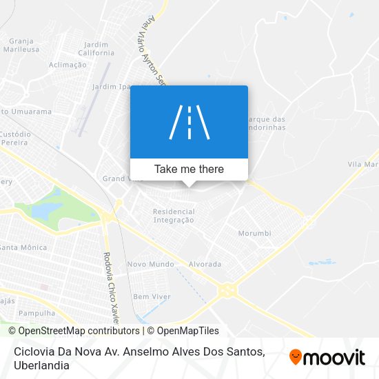 Ciclovia Da Nova Av. Anselmo Alves Dos Santos map