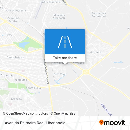 Avenida Palmeira Real map