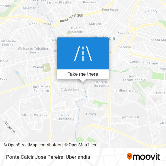 Ponte Calcir José Pereira map