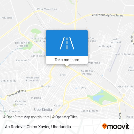 Ac Rodovia Chico Xavier map