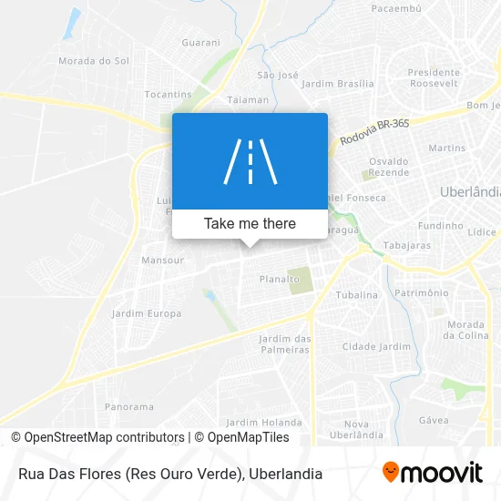 Rua Das Flores (Res Ouro Verde) map