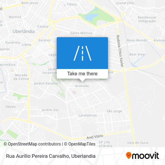 Rua Aurílio Pereira Carvalho map