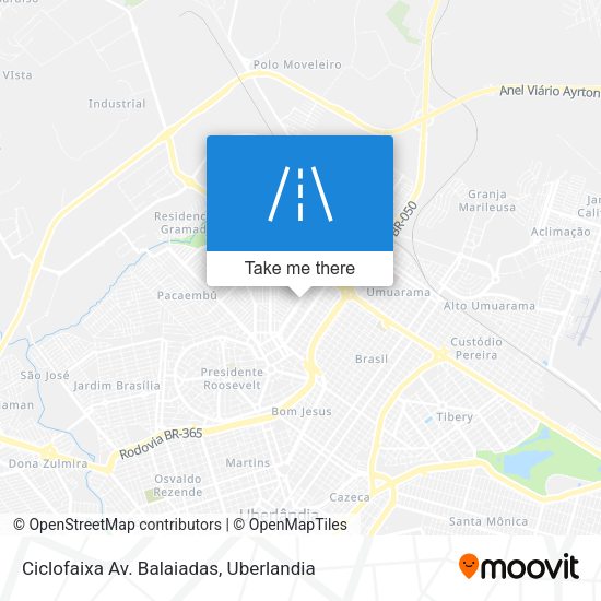 Ciclofaixa Av. Balaiadas map