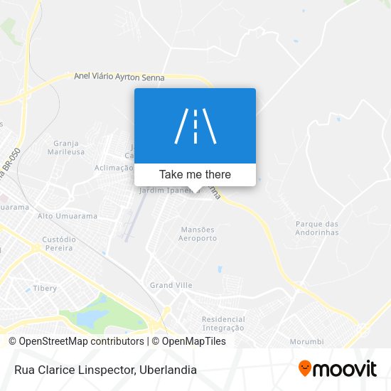 Rua Clarice Linspector map
