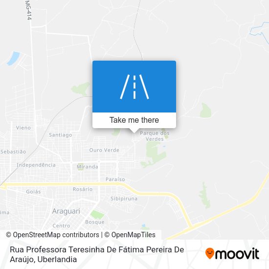 Rua Professora Teresinha De Fátima Pereira De Araújo map