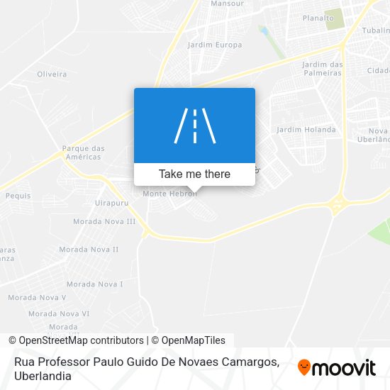 Rua Professor Paulo Guido De Novaes Camargos map