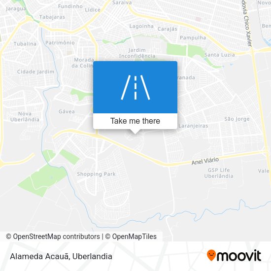 Alameda Acauã map