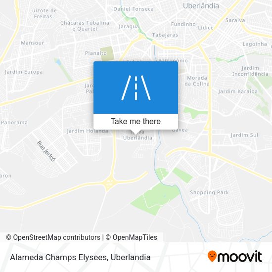 Alameda Champs Elysees map