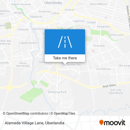 Alameda Village Lane map