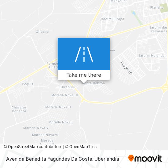 Mapa Avenida Benedita Fagundes Da Costa