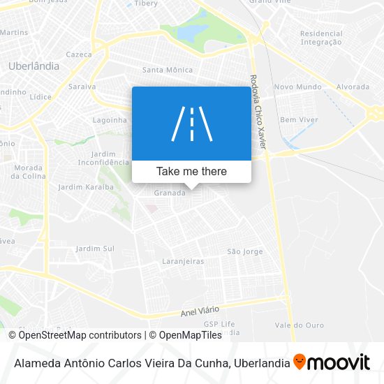 Alameda Antônio Carlos Vieira Da Cunha map