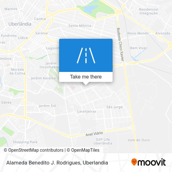 Alameda Benedito J. Rodrigues map
