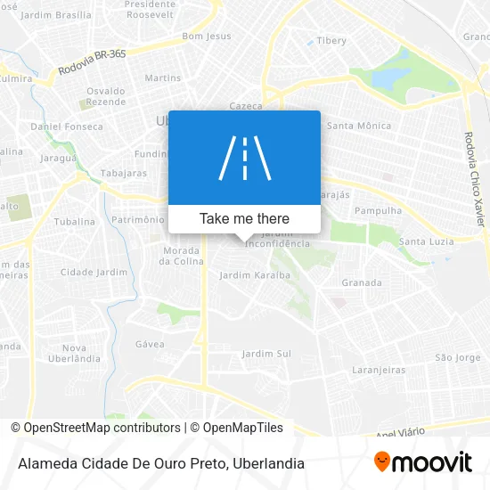Alameda Cidade De Ouro Preto map