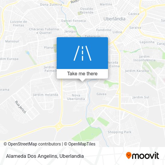 Alameda Dos Angelins map