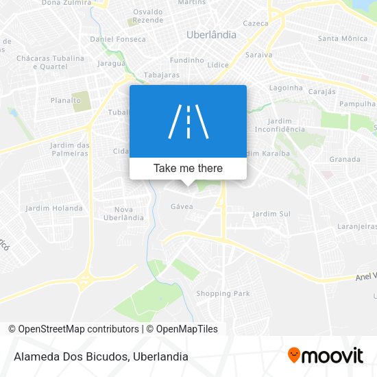 Alameda Dos Bicudos map