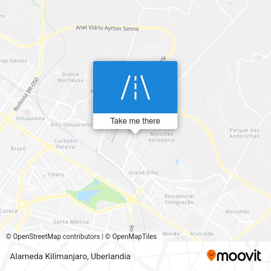 Alameda Kilimanjaro map