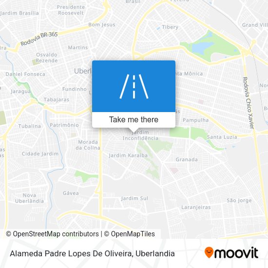 Alameda Padre Lopes De Oliveira map