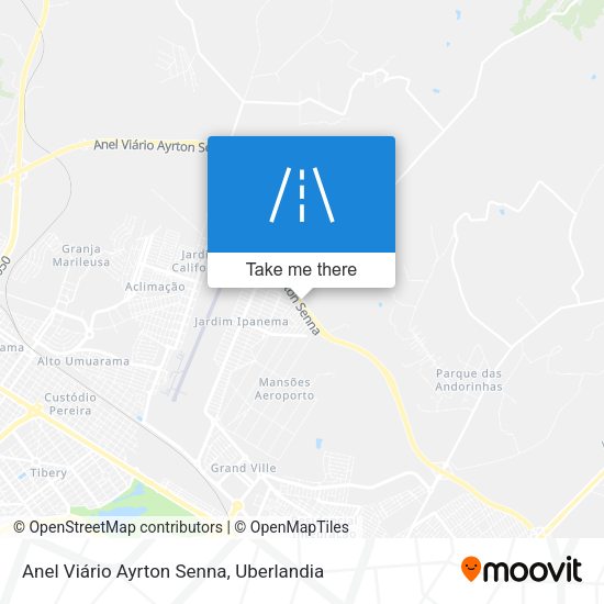 Anel Viário Ayrton Senna map