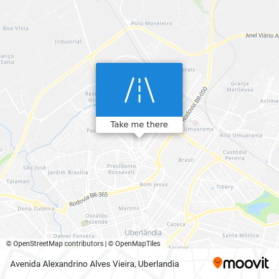 Avenida Alexandrino Alves Vieira map