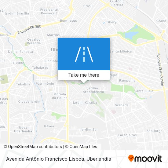 Avenida Antônio Francisco Lisboa map