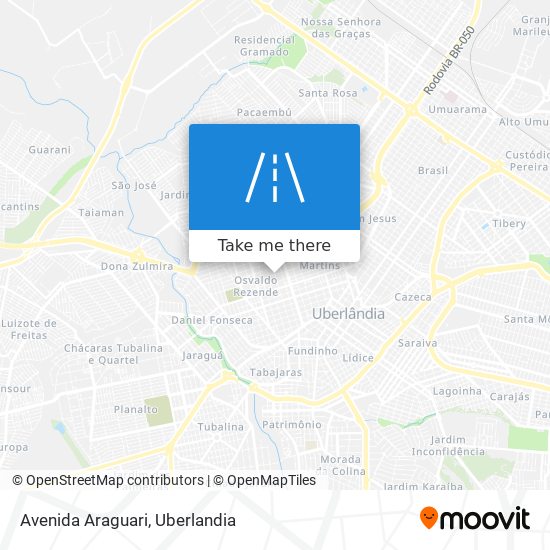 Mapa Avenida Araguari