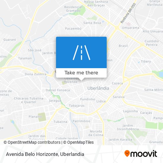 Mapa Avenida Belo Horizonte