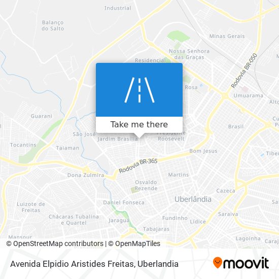 Mapa Avenida Elpidio Aristides Freitas