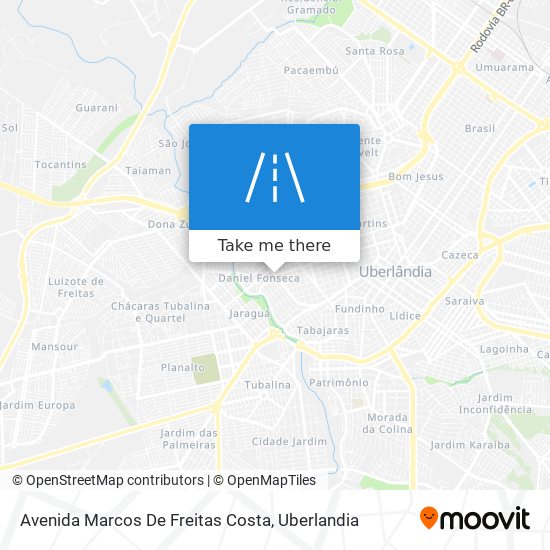 Mapa Avenida Marcos De Freitas Costa