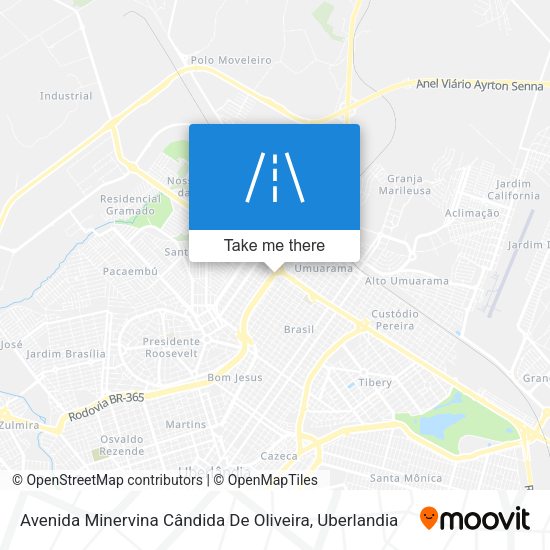 Avenida Minervina Cândida De Oliveira map
