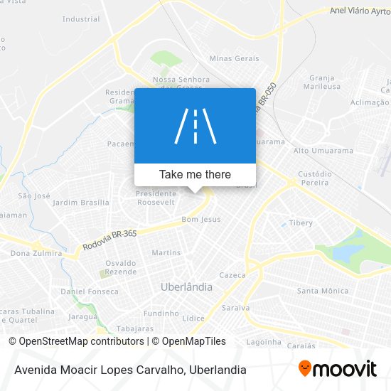 Avenida Moacir Lopes Carvalho map