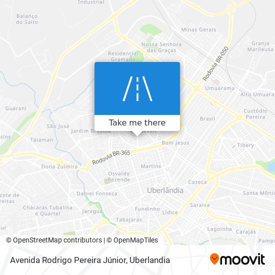 Mapa Avenida Rodrigo Pereira Júnior