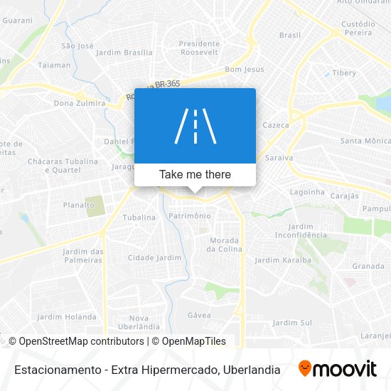 Estacionamento - Extra Hipermercado map