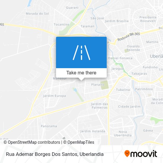 Rua Ademar Borges Dos Santos map