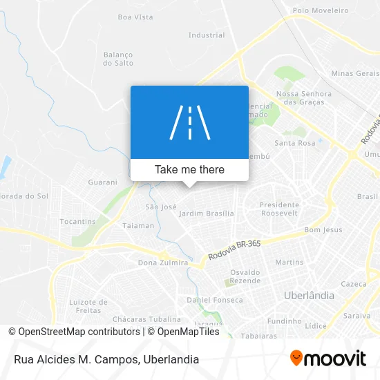 Rua Alcides M. Campos map