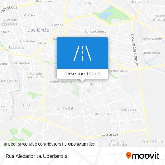 Rua Alexandrita map