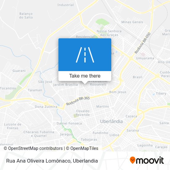 Rua Ana Oliveira Lomônaco map