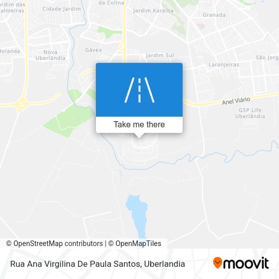 Rua Ana Virgilina De Paula Santos map