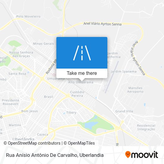 Rua Anísio Antônio De Carvalho map