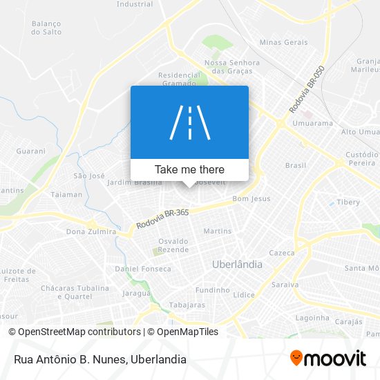 Rua Antônio B. Nunes map