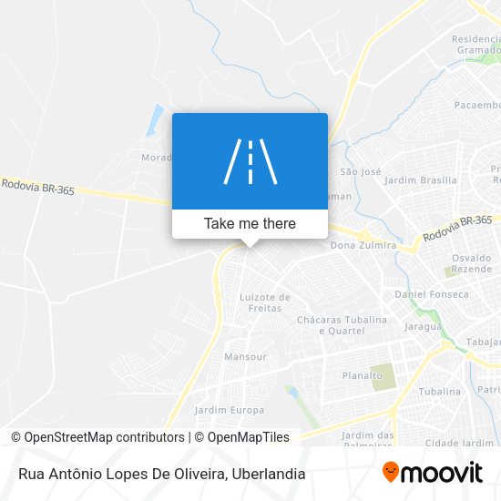 Rua Antônio Lopes De Oliveira map